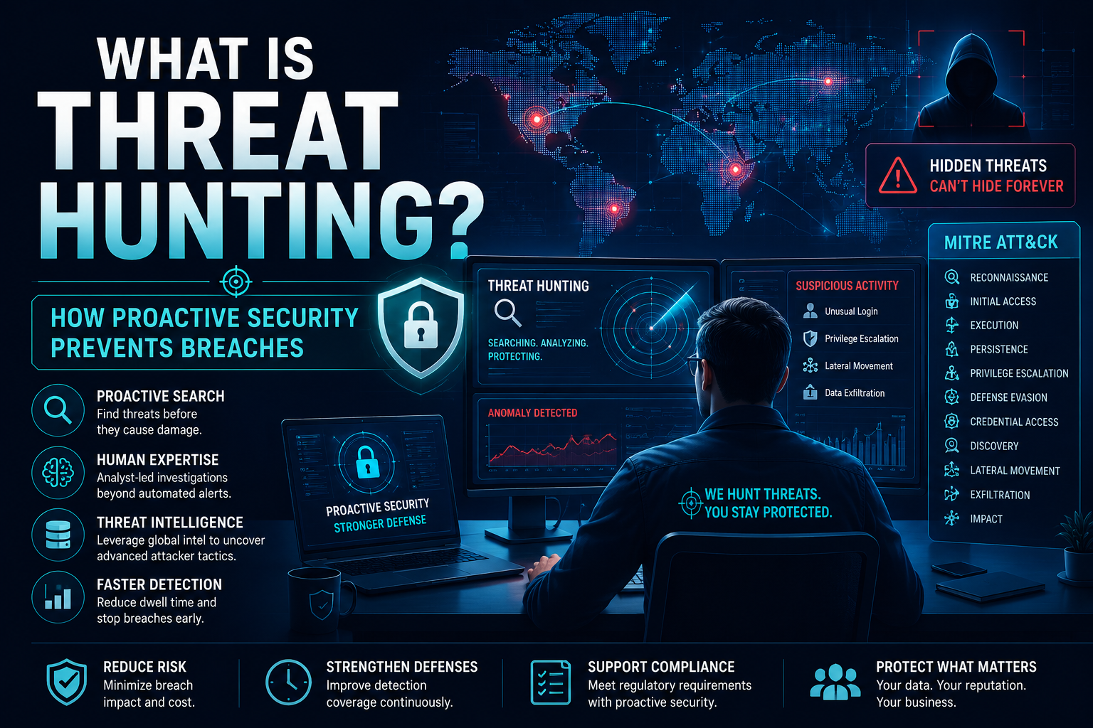 Cybersecurity threat hunting in action