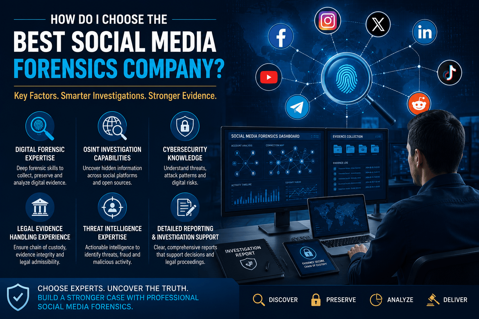 Choosing the best social media forensics
